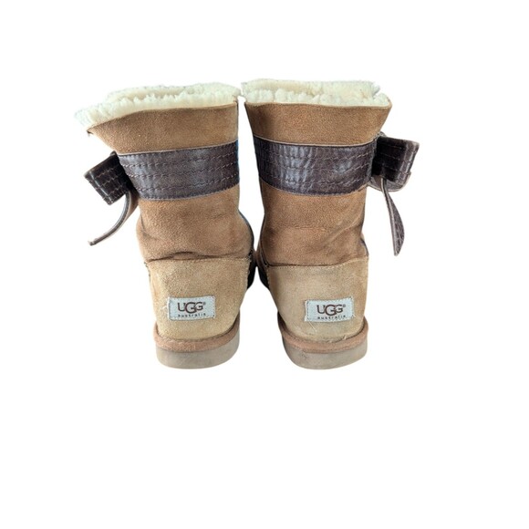 UGG Australia Women's 1003174 Josette Sheepskin Boots Chestnut Tan/Brown Size 8 - Picture 5 of 6